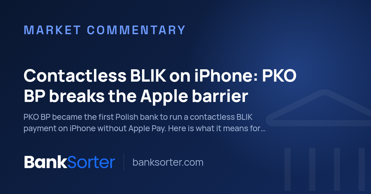 Contactless BLIK on iPhone: PKO BP breaks the Apple barrier