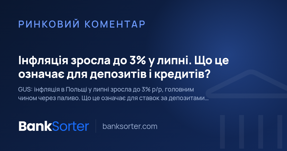 Інфляція зросла до 3% у липні. Що це означає для депозитів і кредитів?