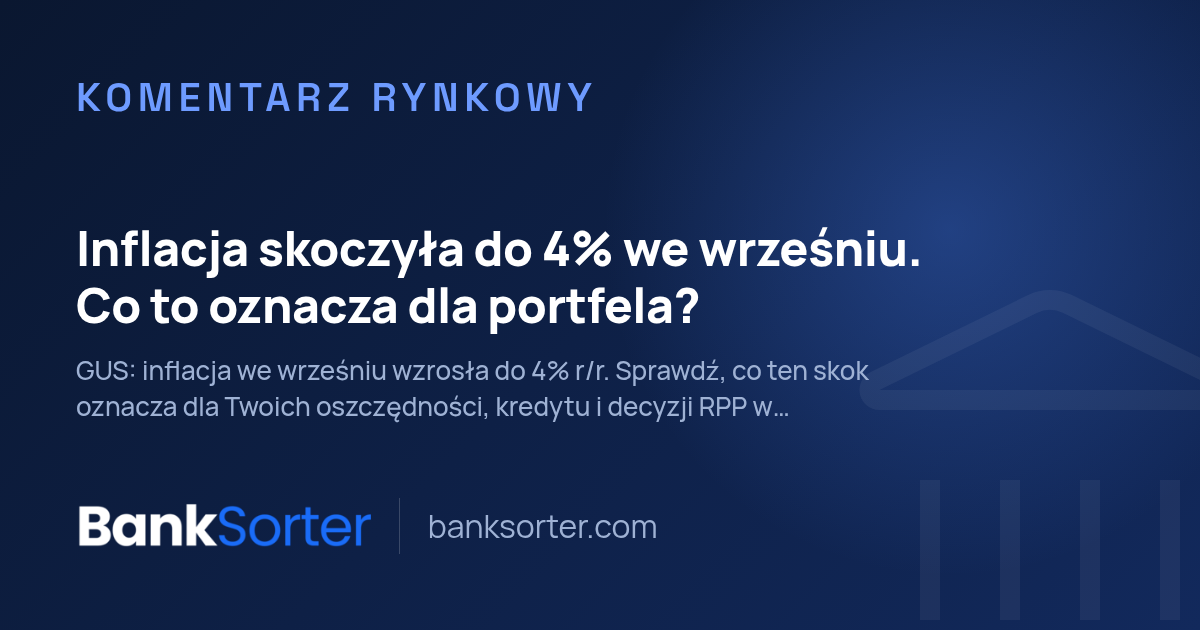 Inflacja skoczyła do 4% we wrześniu. Co to oznacza dla portfela?