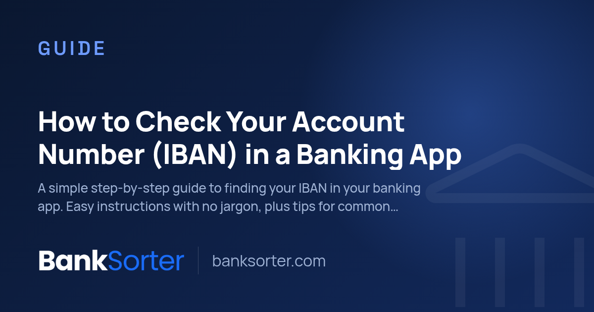 How to Check Your Account Number (IBAN) in a Banking App