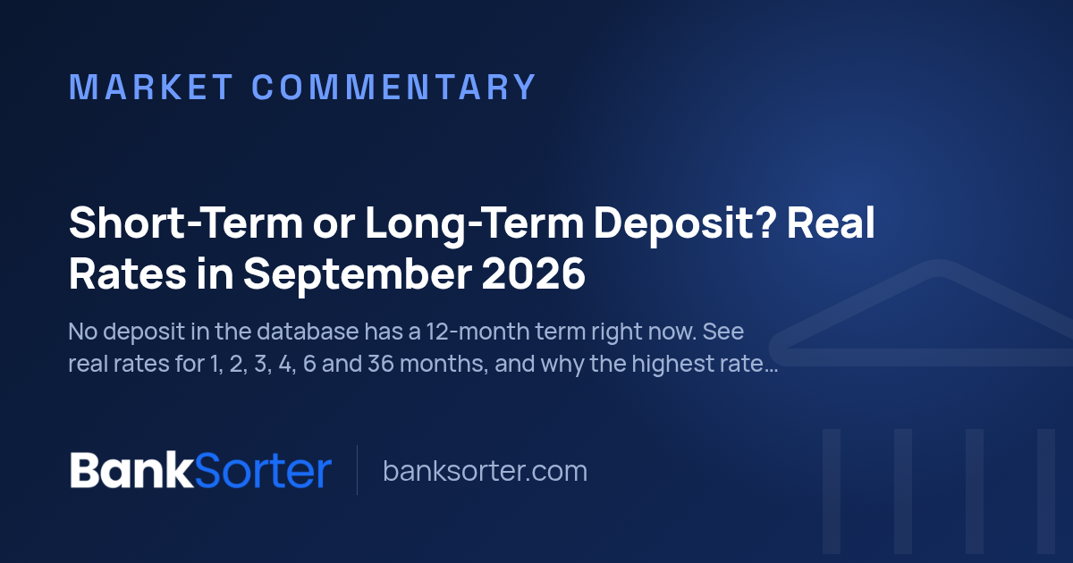 Short-Term or Long-Term Deposit? Real Rates in September 2026