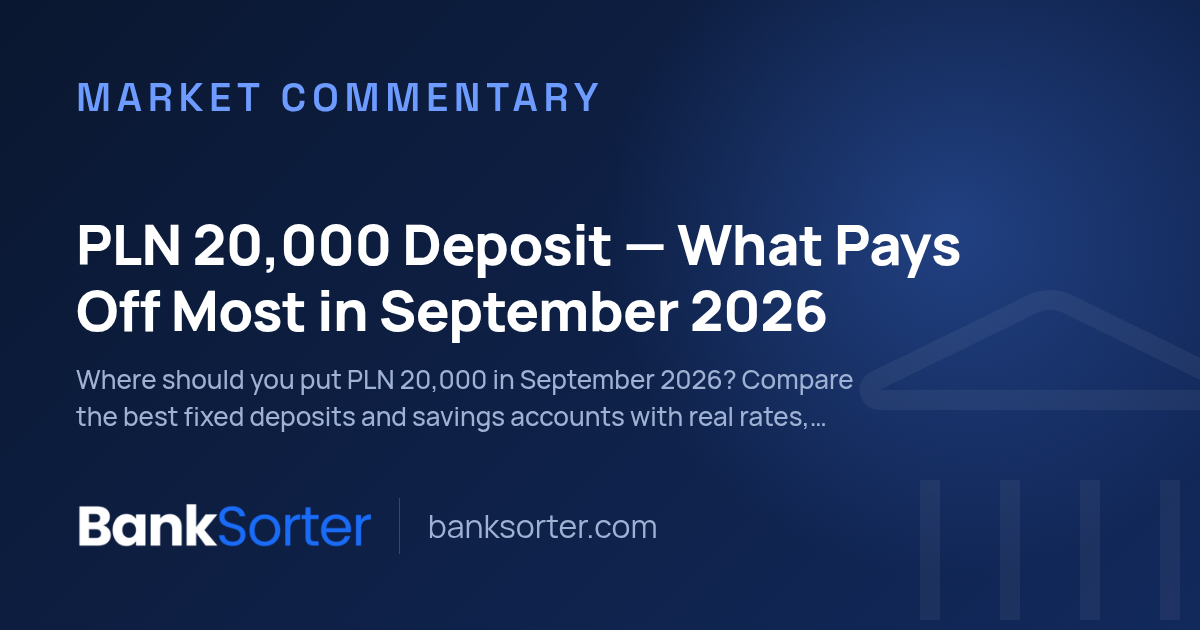 PLN 20,000 Deposit - What Pays Off Most in September 2026
