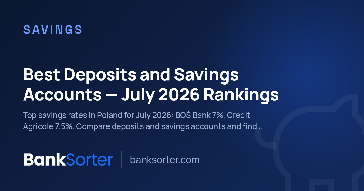 Best Deposits and Savings Accounts — July 2026 Rankings