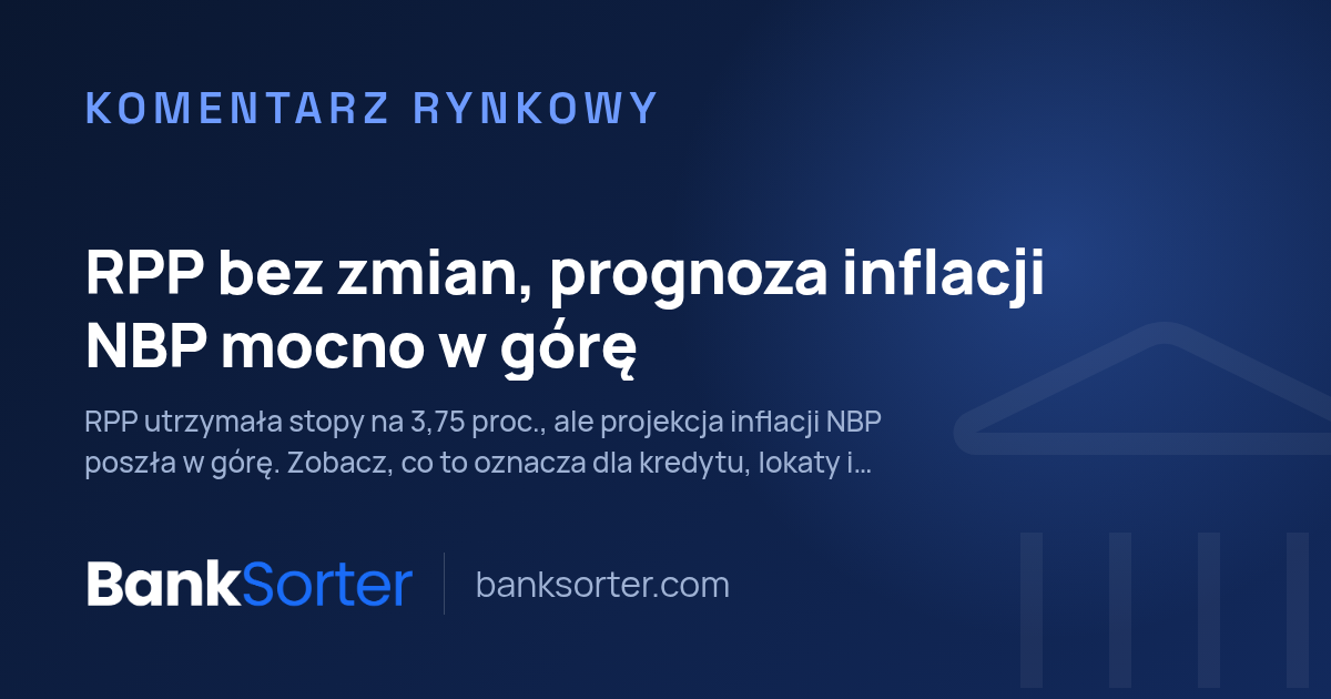 RPP bez zmian, prognoza inflacji NBP mocno w górę