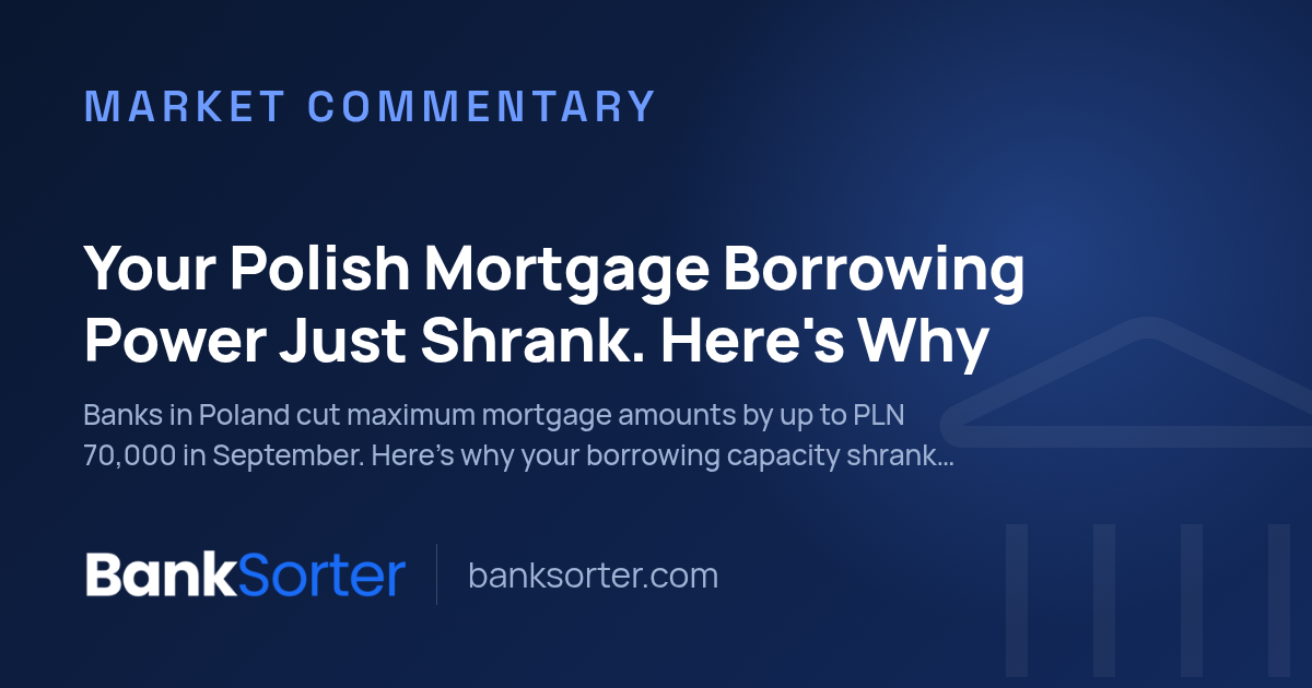 Your Polish Mortgage Borrowing Power Just Shrank. Here's Why